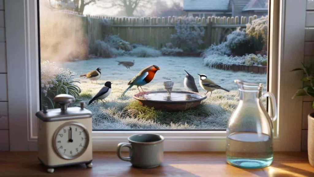 Bird lovers’ frost timer trick keeps garden birds alive when water sources freeze solid
