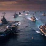 Chinese Fleet and US Carrier Now Face Off in Contested Waters as Local Fishermen Quietly Check Escape Routes