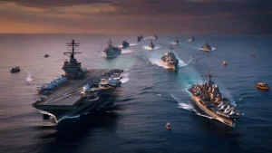 Chinese Fleet and US Carrier Now Face Off in Contested Waters as Local Fishermen Quietly Check Escape Routes