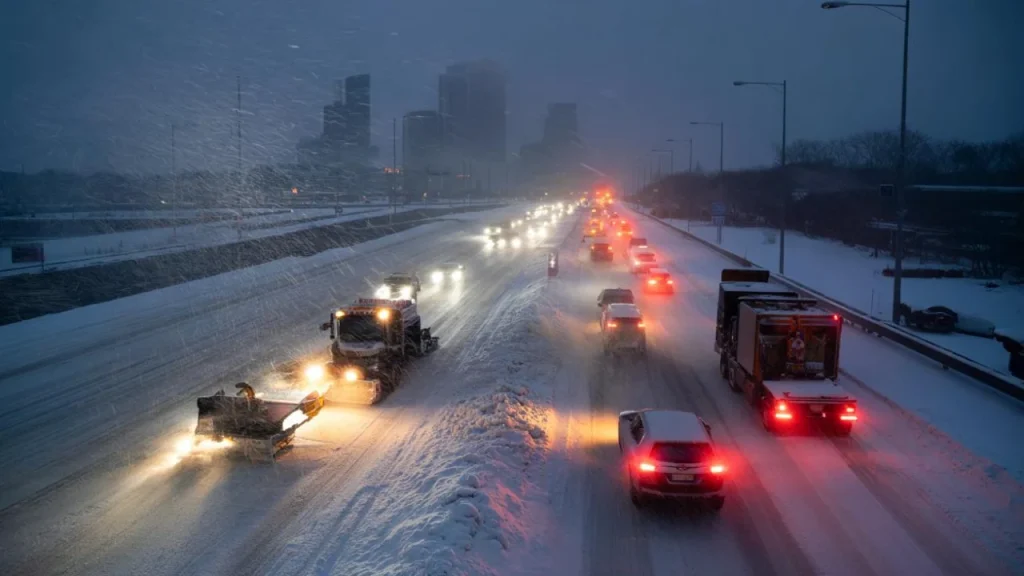 Heavy snow intensification catches millions off guard as morning commute faces complete chaos