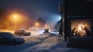 Heavy snow storm locks in overnight as pressure drops fast across the country