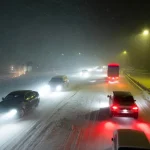 Heavy snow turns 30-minute commutes into 4-hour nightmares as visibility vanishes in seconds