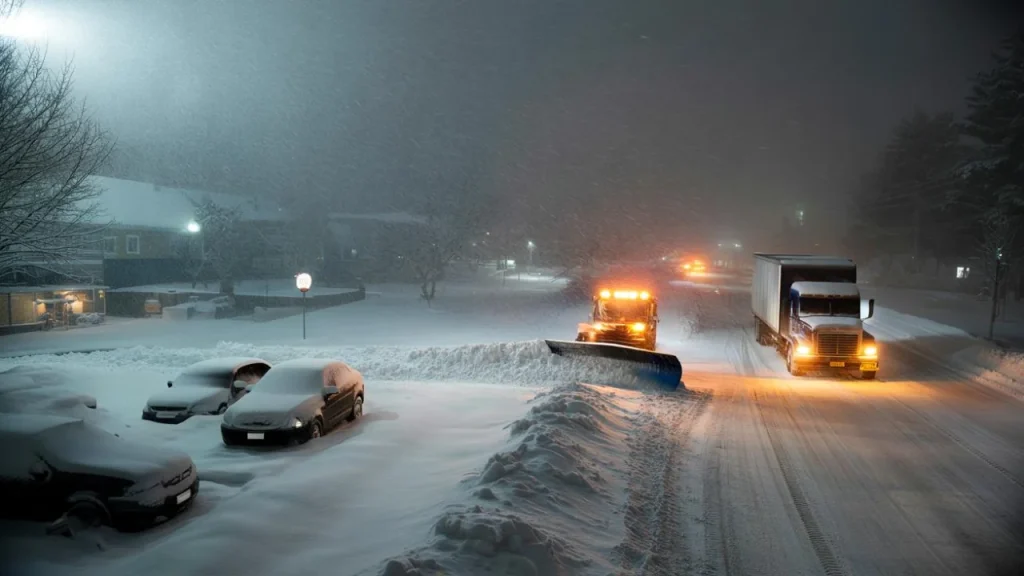 Heavy snow turns stubborn as meteorologists warn the storm may stall and refuse to move