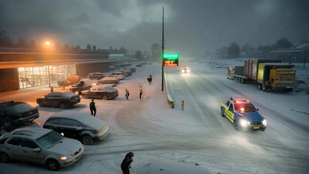 Heavy snow warning sparks battle between safety officials and businesses refusing to close