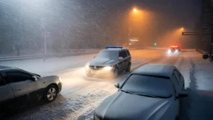 Heavy snow warning tonight has officials telling people to adopt an “emergency mindset” and stay home