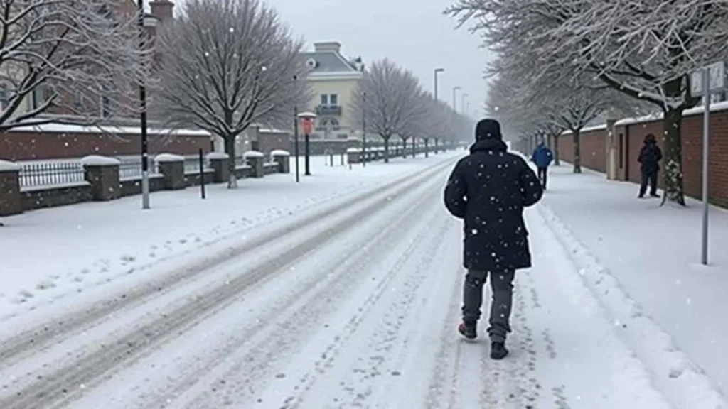 Heavy snowfall expected to trap thousands at home as gritters race against midnight deadline