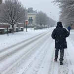 Heavy snowfall expected to trap thousands at home as gritters race against midnight deadline