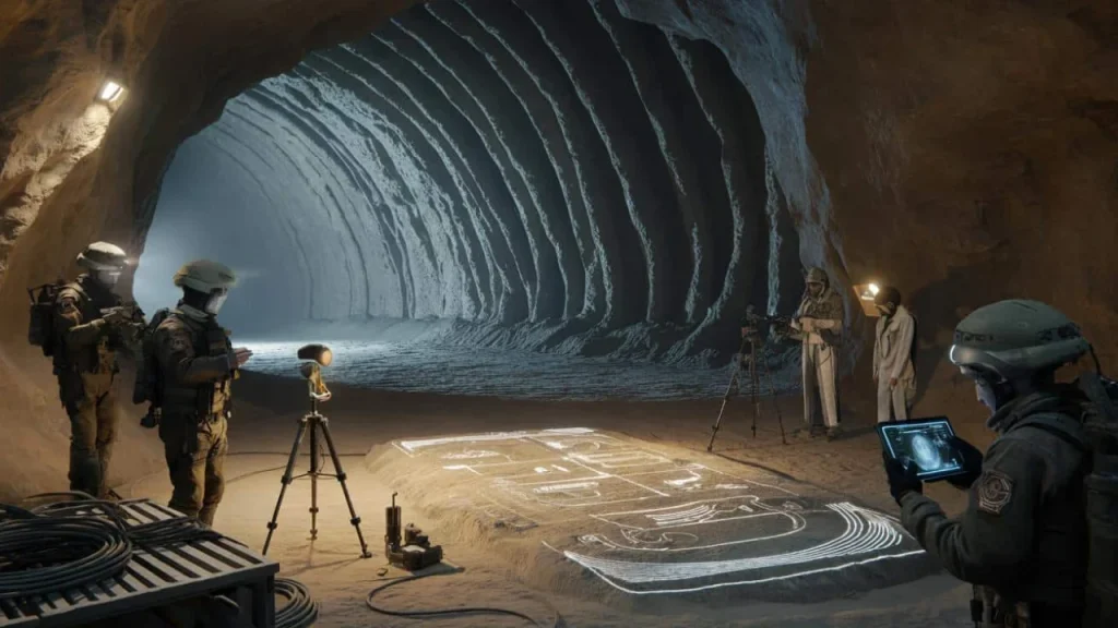 Military makes stunning archaeological discovery 2,570 meters underground that experts can’t explain