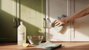 This common kitchen liquid makes grimy cabinets look brand new in minutes