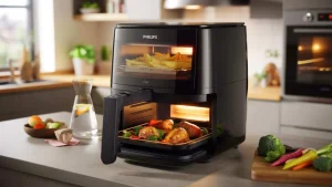 Philips Airfryer Vertical Duo frees up 40% more counter space with stacked twin drawers