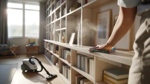The dust prevention tip most homeowners ignore is making their shelves completely smooth