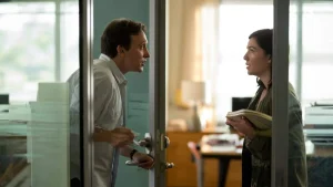 The tiny moment everyone sprints through creates awkward tension that lingers all day