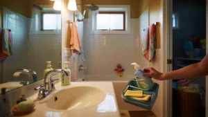 This 10-minute Sunday ritual keeps my bathroom spotless all week without daily cleaning