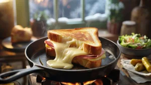 This 4-ingredient skillet raclette toastie melts away winter misery in just 15 minutes