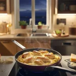 This creamy dinner made me feel completely done for the evening in the most satisfying way