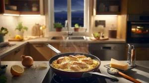 This creamy dinner made me feel completely done for the evening in the most satisfying way