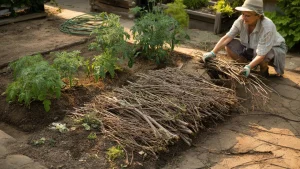 This forgotten mulching technique keeps gardens green without watering for weeks