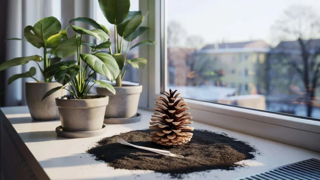 This forgotten pine cone trick saves dying houseplants when winter heating fails them