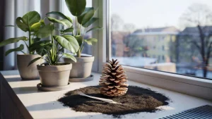 This forgotten pine cone trick saves dying houseplants when winter heating fails them