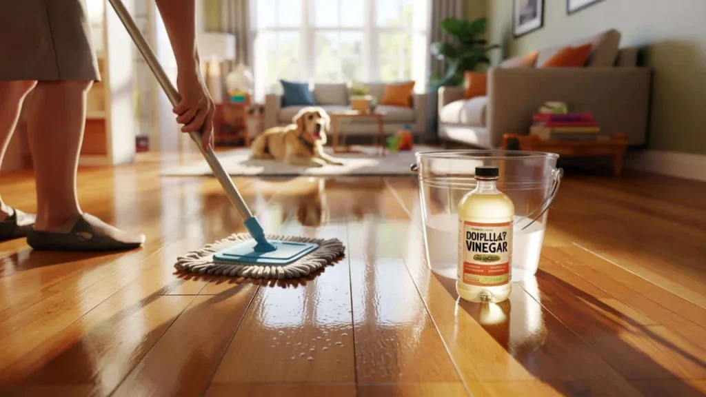 This pantry staple makes hardwood floors shine like mirrors—and homeowners are shocked it actually works