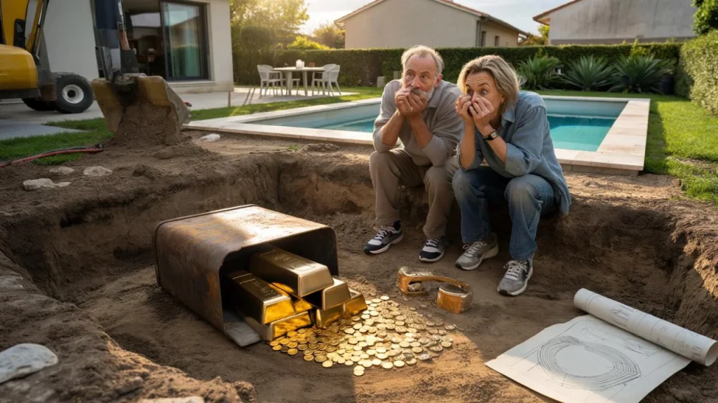 This Rhône resident’s pool dig uncovered €700,000 in buried gold—but what happened next shocked everyone