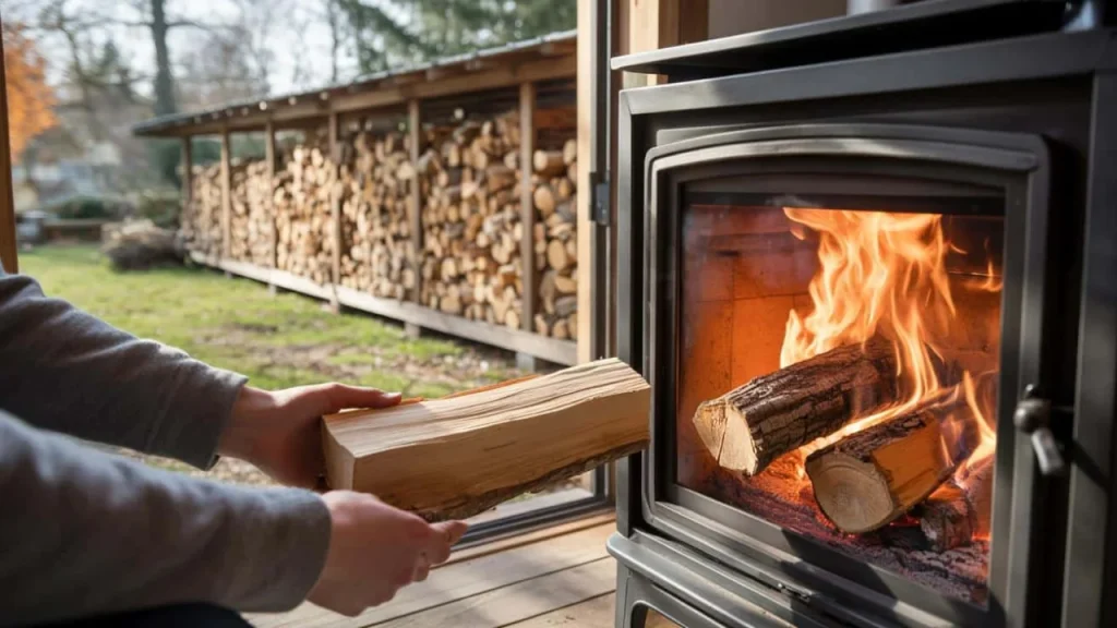 This simple log preparation technique doubles your stove’s heat output in just one week