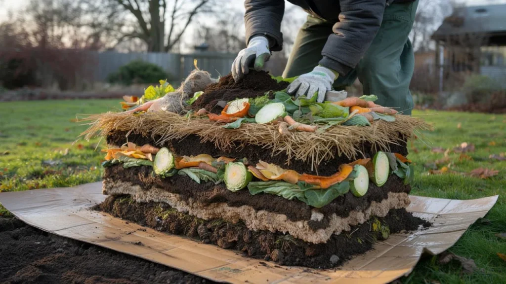 This winter soil trick called lasagna gardening creates perfect planting beds without any digging