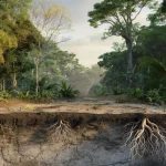 Tropical tree roots are desperately digging deeper as rainforests face an invisible crisis