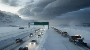 Winter storm warning triggers chaos as truckers abandon routes before 72-inch snowfall hits major highways