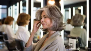 Women in their 50s discover this haircut saves them 30 minutes every morning
