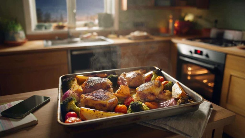 This oven meal cooks itself while you forget it exists for hours